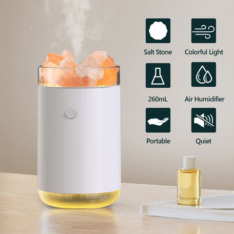260ML Salt Crystal Aromatherapy Essential Oil Diffuser
